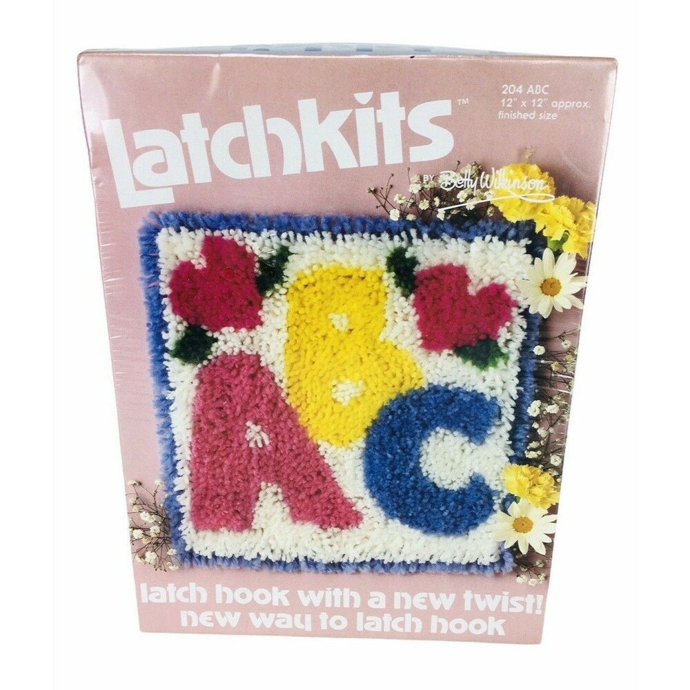 Vintage Betty Wilkinson Latch Hook Kit ABC Latchkits #204 Sealed New